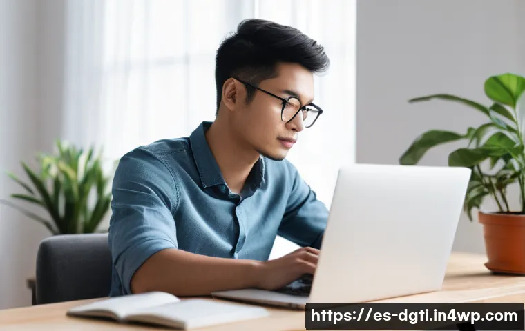 미니멀리즘을 위한 온라인 학습 도구 - **Prompt:** A serene, minimalist home office bathed in soft natural light. A young adult, dressed in...