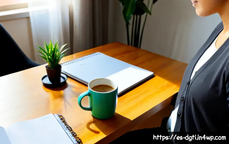 디지털 라이프에서의 정보 과부하 해결법 - Photorealistic Spanish-speaking remote worker in a bright Barcelona apartment, calmly organizing a s...